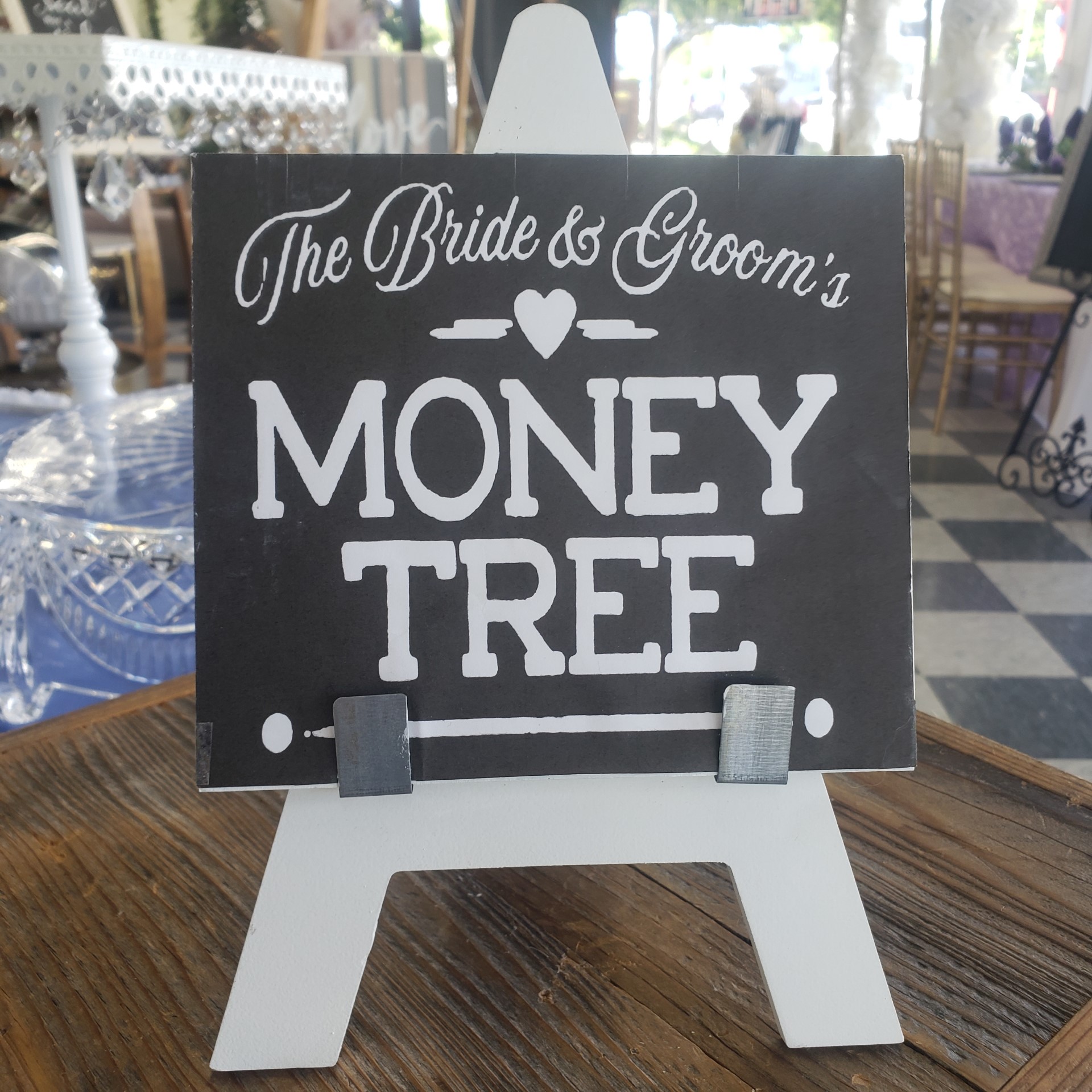 MONEY TREE W/STAND SIGN main image