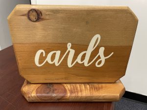 CARDS WOOD STANDING SIGN-image
