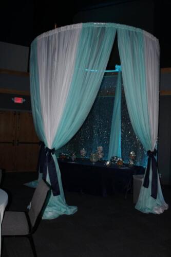 Under the Sea Prom Candy Table Draping